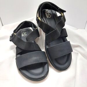 Ryka Black Sandals Adjustable Elise Size 9.5 M‎